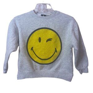 Zara Girls Smiley Face World Sweatshirt, Sizes 8 - 12